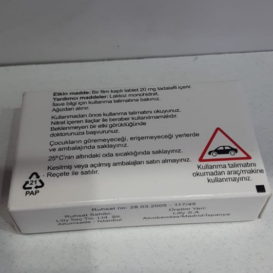 Cialis 20 Mg 4 Tablet Fiyatı ve Satışı - Görsel 3